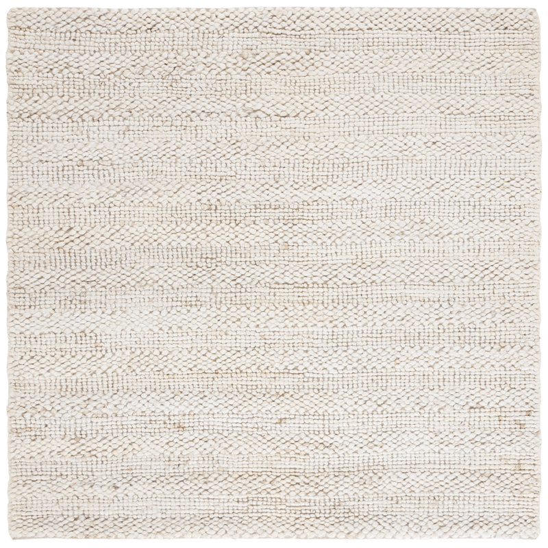 Tapis uni en jute / coton Keyia, Carré 6 pi
