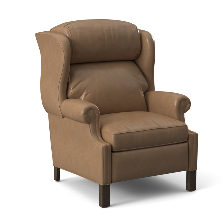 Fauteuil inclinable standard en similicuir de 33 po de large Chippendale