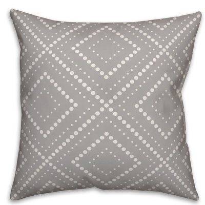  Dotted Diamond Square Pillow Cover