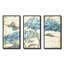 «Butterfly Blue Garden II», ensemble d'art mural sur toile encadré traditionnel-72044065-72043195