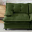 Canapé en chenille 73 LSF - Vert-132849278