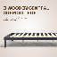 Structure de lit en bois massif NTC Sapa - Menuiserie japonaise minimaliste, pas de sommier tapissier, lattes silencieuses, assemblage facile-1995326085-1995326081