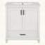 Meuble-lavabo de 30 po avec lavabo, deux tablettes de rangement et amplement d'espace de rangement-1144842388