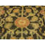 Tapis oriental beige / vert en laine noué à la main 4 pi x 5 pi 8 po Madolin