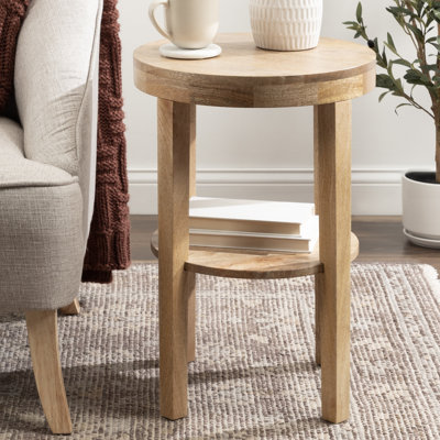 Solid Wood End Table