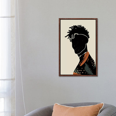 Black Hair II by Domonique Brown - Print on Canvas