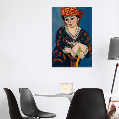 Le Madras Rouge Or Red Madras Headdress (1907) by Henri Matisse - Wrapped Canvas Painting