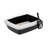 IRIS Open Top Cat Litter Box With Scoop, Plastic Pan, Black