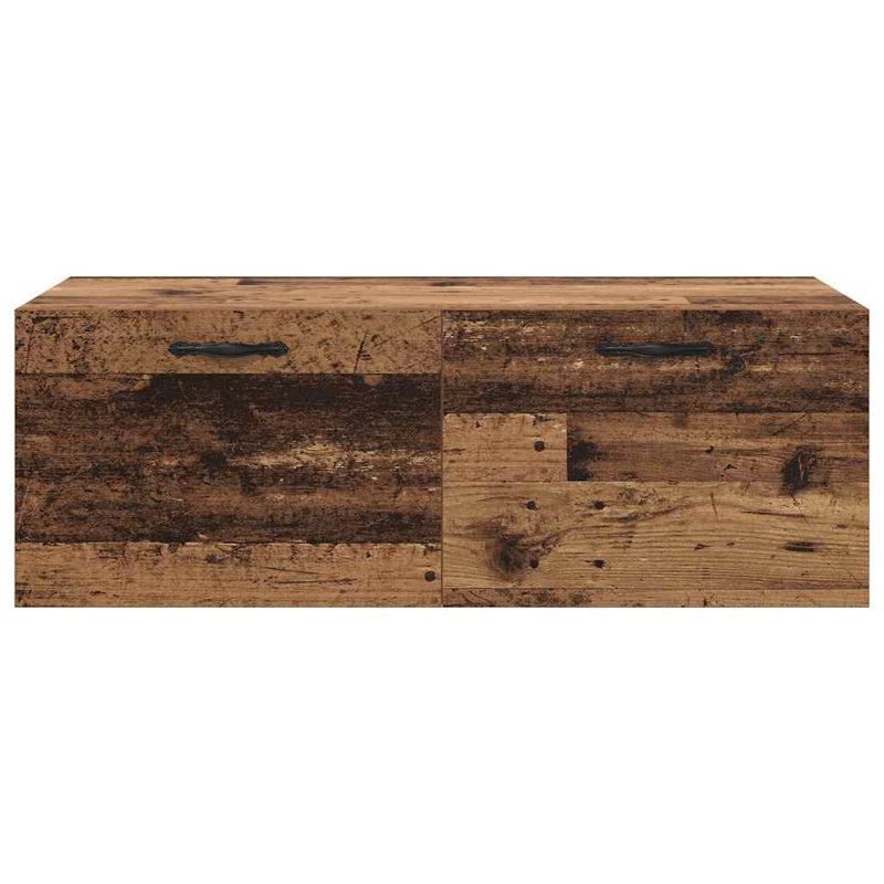vidaXL Wall-Mounted Cabinet Wall-mounted Engineered Wood Garage Storage Unit, Old Wood