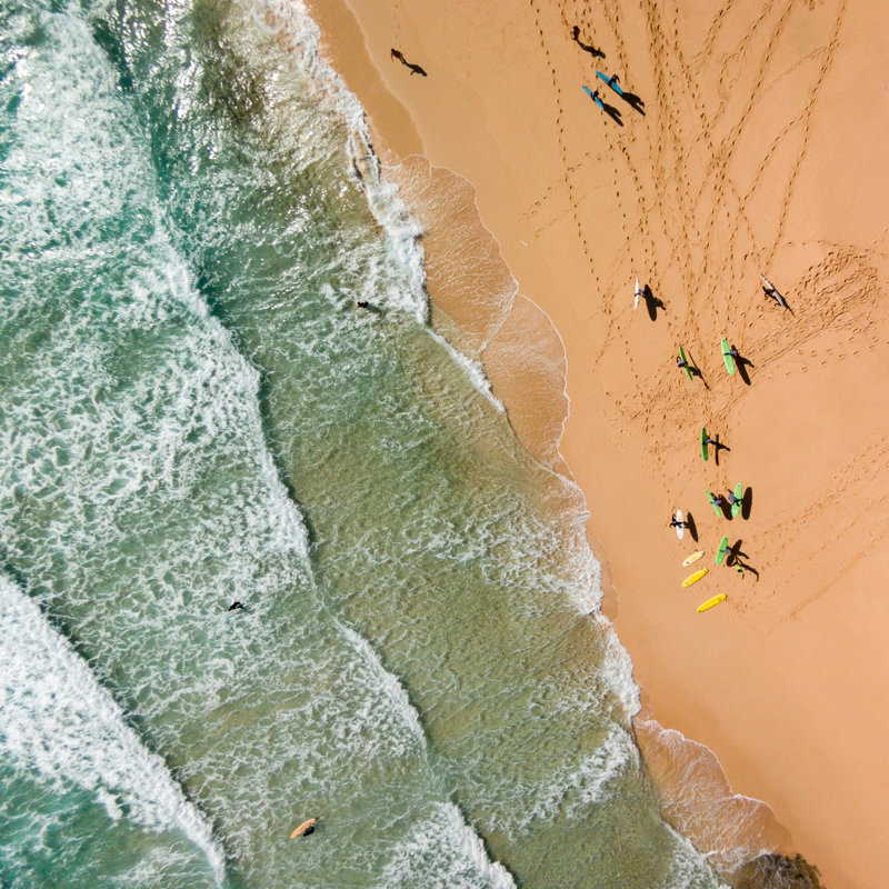 «Trails In The Sand» par Karolis Janulis, reproduction d'art sur toile tendue, H 32 po x l 32 po x P 1,5 po