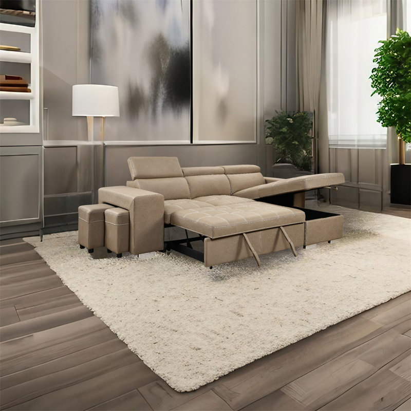 Alfarata Upholstered L-Shaped Sectional Reversible