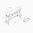 Modern Console With One Drawer - White
