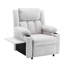 Fauteuil inclinable de massage lombaire chauffant de 31,9 po de largeur, moderne et classique avec table basse et porte-gobelets-2135637357