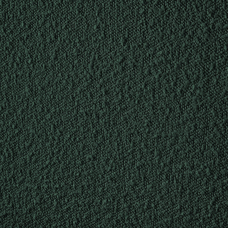 Upholstered Bed, Green Boucle Fabric, Queen