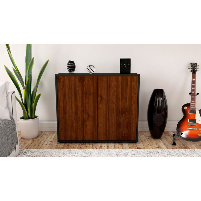 Quintara 92cm Sideboard, Anthracite/Walnut