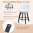 MINCETA 360° Swivel Bar Stools Set of 2, 26 Inch Counter Height Bar Stool with Shell Backrest, PU Leather Upholstered Bar Chair with with Footrest, for Kitchen Island, Home Bar, White-1176753368