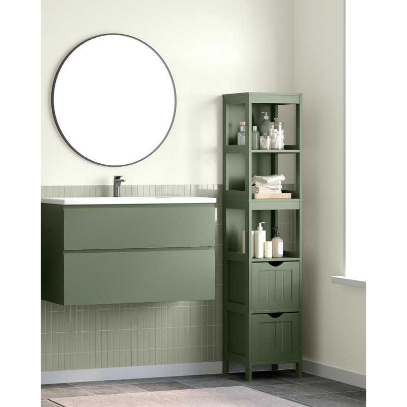 Minor Bathroom Cabinet, Green