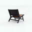 Chaise d'appoint Modern Boho - Structure en bois massif - Style scandinave-2110533549