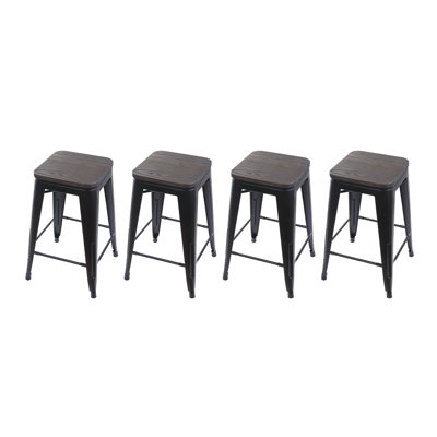 Johannes Counter Stool with Metal Frame