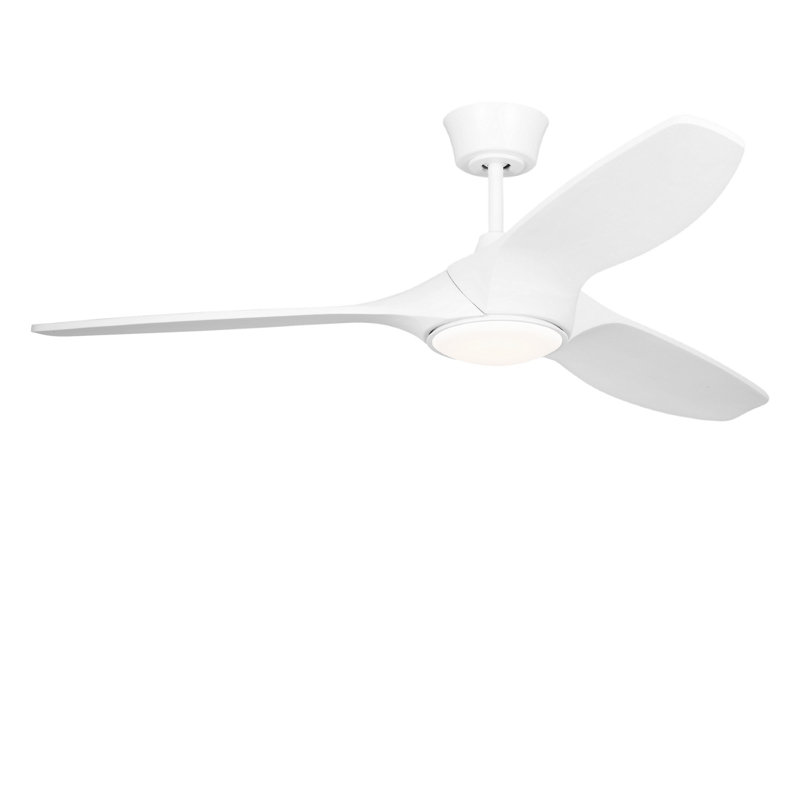 Selen Smart LED Ceiling Fan, 52" Wide, Matte White, Matte White