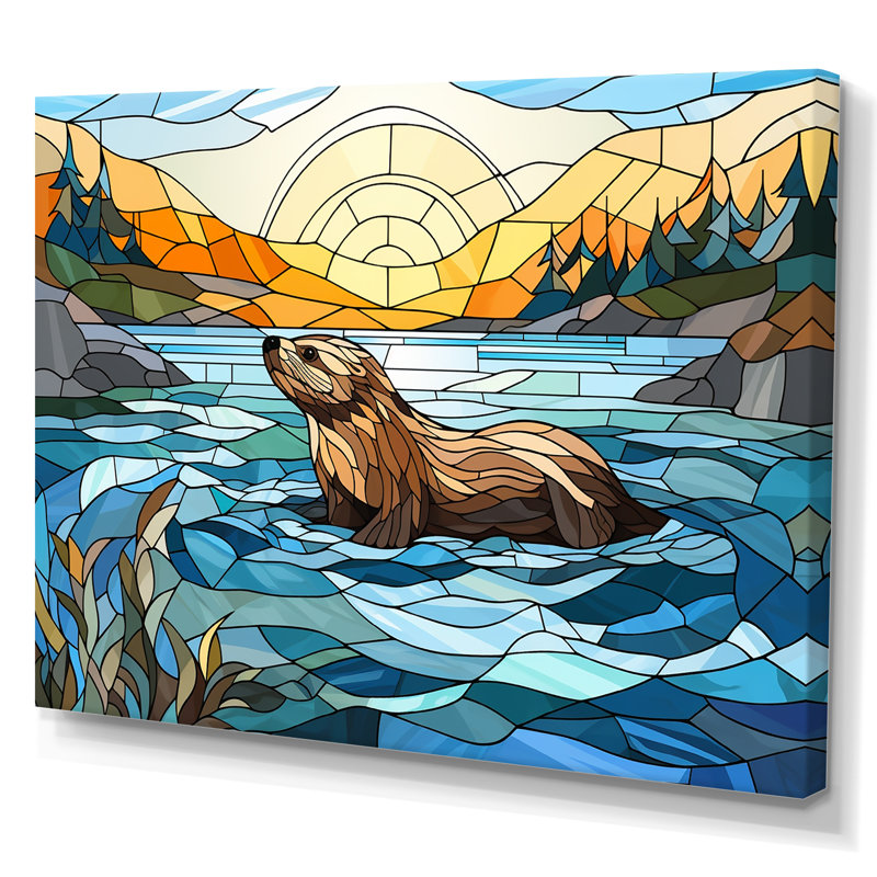 Enchantaing Mosaic - Art mural, Toile tendue, H 12 po x l 20 po x P 1 po