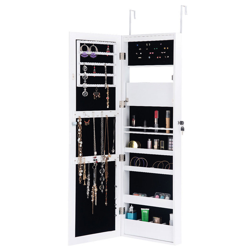 Christiana 14.5'' Wide Over-the-Door Jewelry Armoire, White