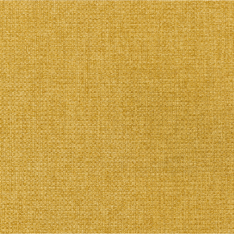 Banc d'appoint rembourré en tissu, Jaune moutarde