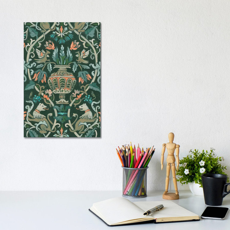 Verdant Tapestry I by June Erica Vess - Wrapped Canvas Print, 30.48cm H x 20.32cm W x 1.905cm D