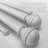 Bernise Iron Adjustable Double Curtain Rod-873386936