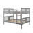Full Over Full Bunk Bed With Ladder For Bedroom