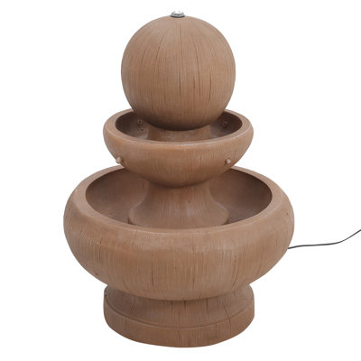 Outdoor Fountain with Lights