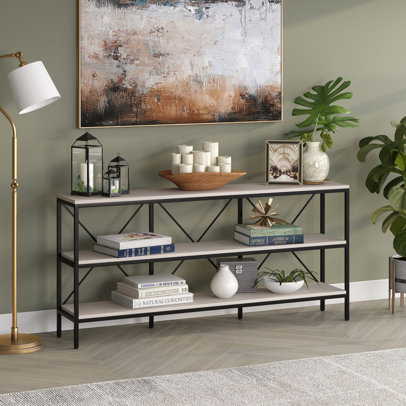 Console Table, Alder White