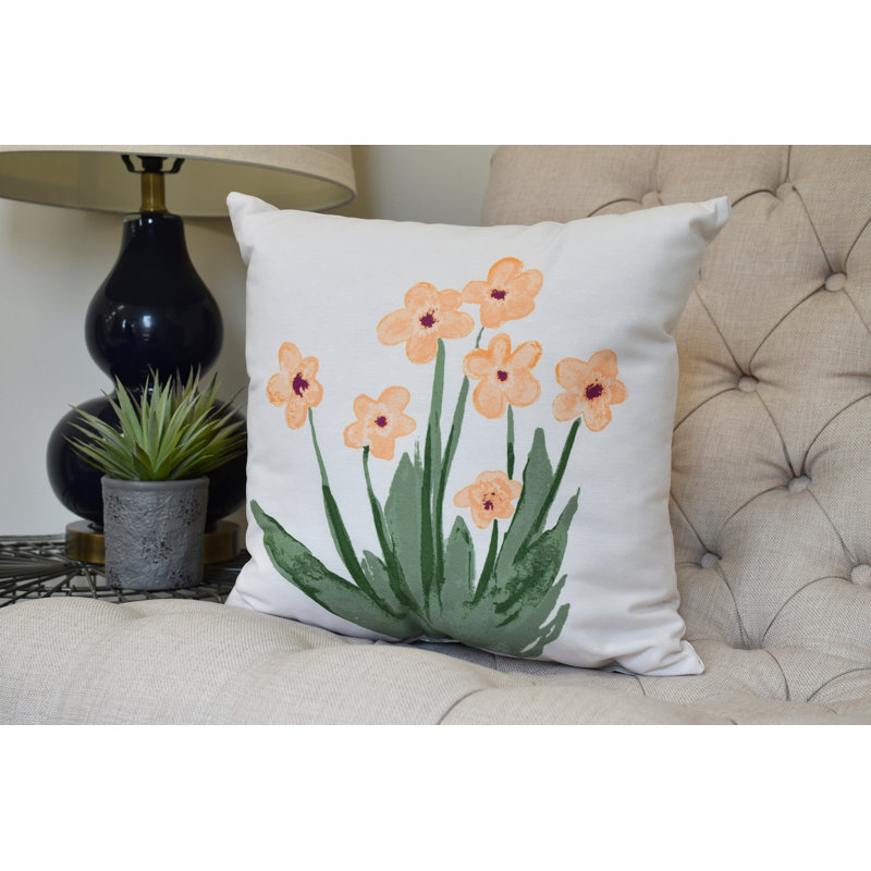 Housse et insert de coussin carré Farmers Market, Jaune, 18 po x 18 po