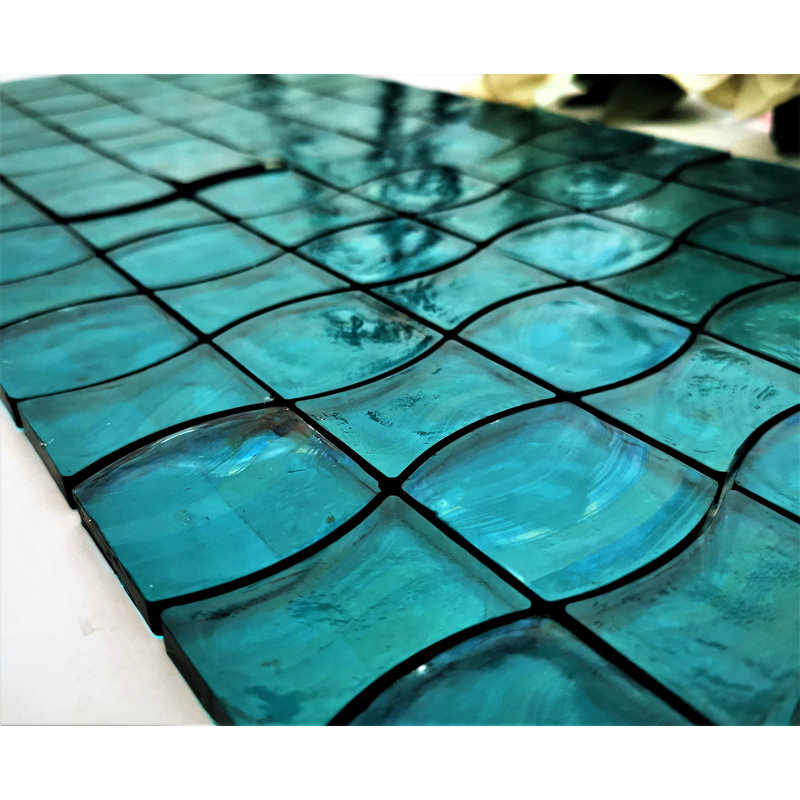 SAMPLE - Frosted Elegance Matte Beveled Glass Subway Tile