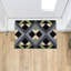 Geometric No Holiday Doormat
