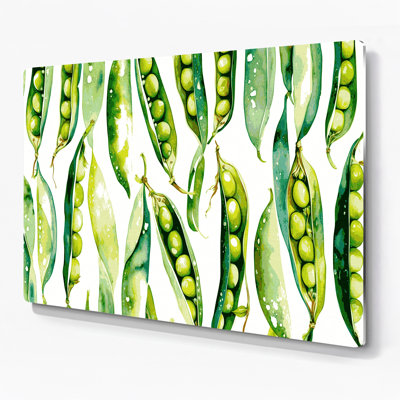 Légumes, art mural blanc Edamame
