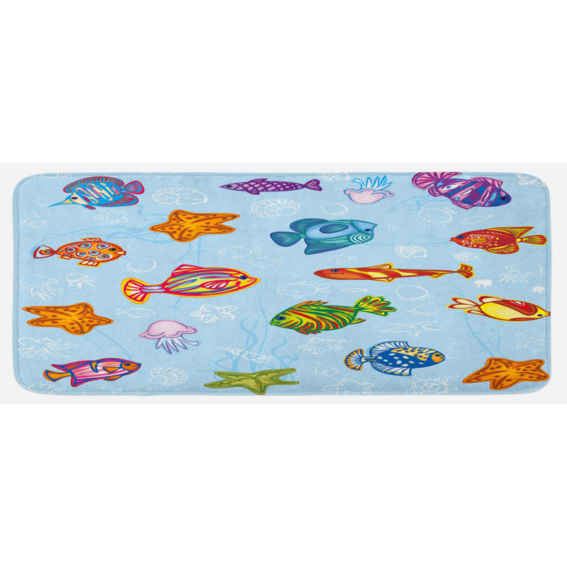 Tapis de cuisine ocean