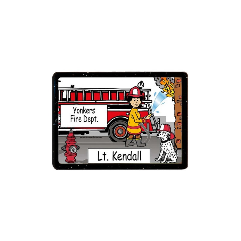 Magnet en acrylique personnalisé pour pompier - grand cadeau!, Oui