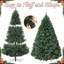 Arbre de Noël, conception à charnières non éclairée de qualité supérieure, décoration de Noël réaliste dense avec assemblage facile-674894618