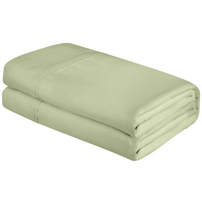 Royale Linens | Ultra Soft Brushed Microfiber Flat Sheets Only | Wrinkle Free & Stain Resistant | Hotel Quality Top Sheet for Bed