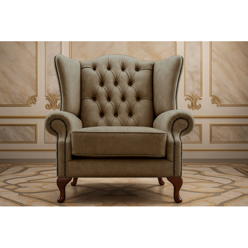 Upholstered Accent Chair, Brown