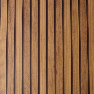 Wooden Slats Natural Wallpaper