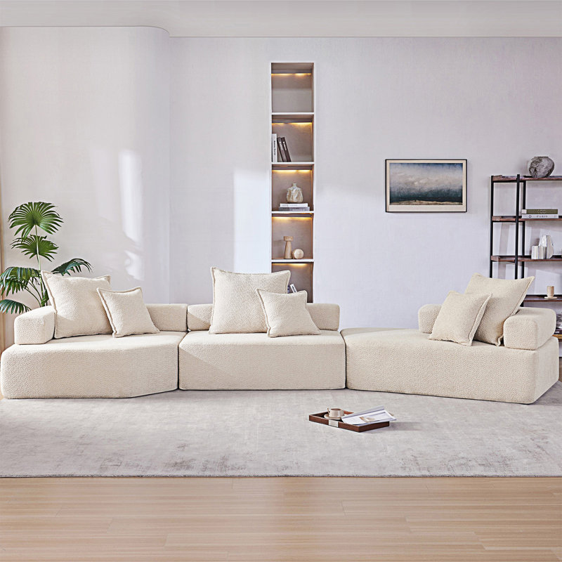 Oversized Modular Sectional Sofa, Luxury Floor Couch Set