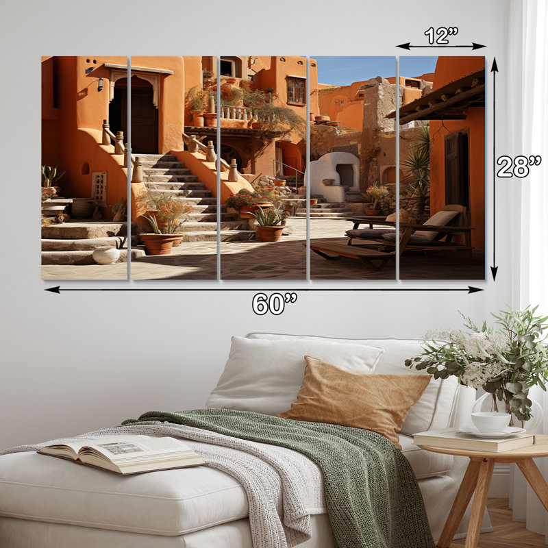Égypte, Essence de Nubie I sur toile, 5 pièces