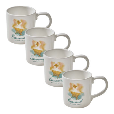  Emmanuel Spiritual Gold Mug Set Of 4