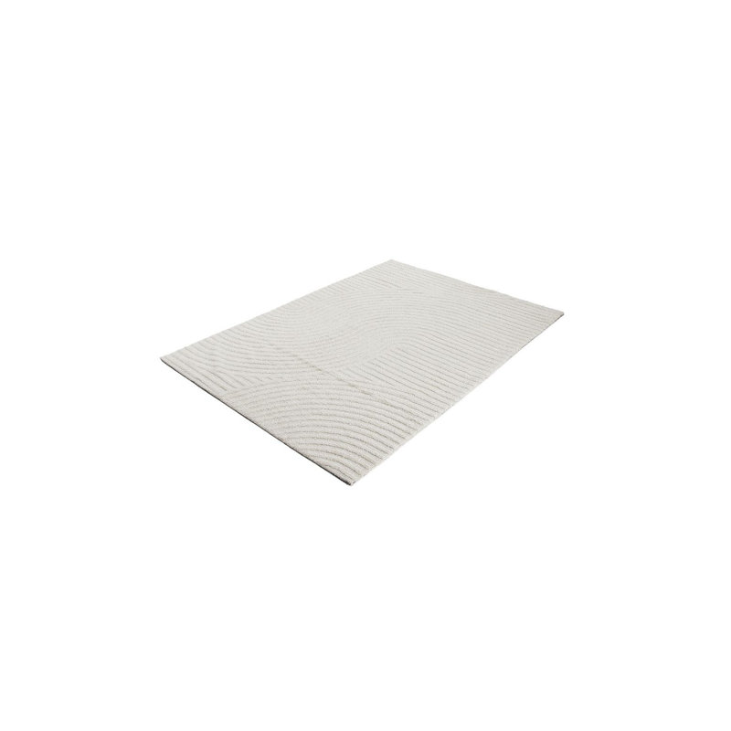 Handgefertigter Teppich Aus Mikrofaser In Creme Hand Tufted Area Rug, Rectangle 120 x 170cm