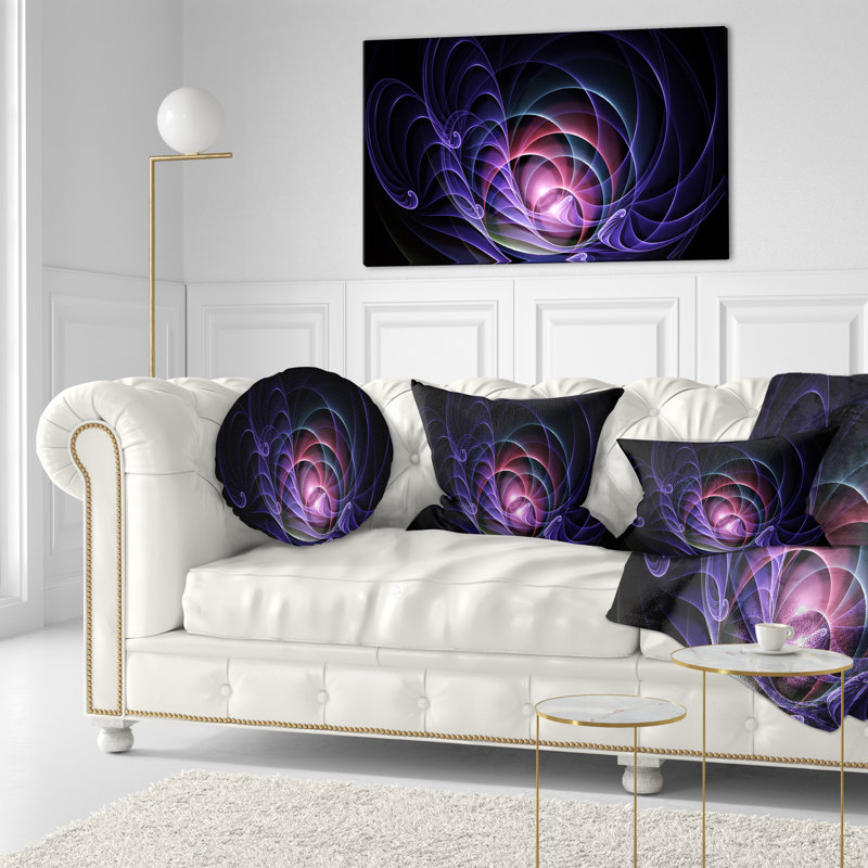 Coussin lombaire style fractal 3d artful Abstract