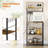 Kitchen Bakers Rack with Power Outlet