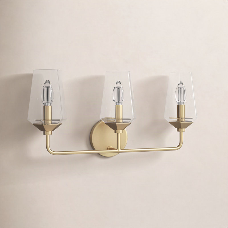 Mauricio 3 - Light Dimmable Vanity Light, Aged Brass