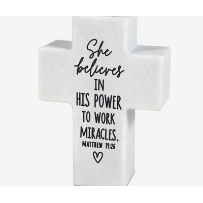 Mini Inspire Cross She Believes Miracle